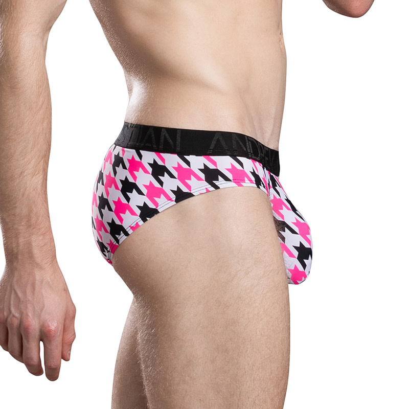Andrew Christian Menswear Houndstooth Brief w/ ALMOST NAKED