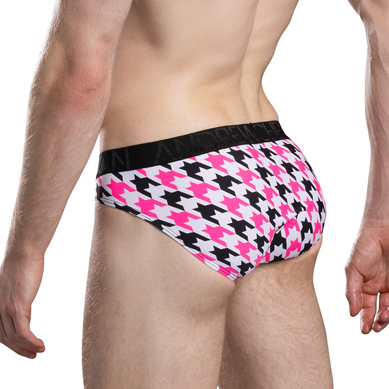 Andrew Christian Menswear Houndstooth Brief w/ ALMOST NAKED