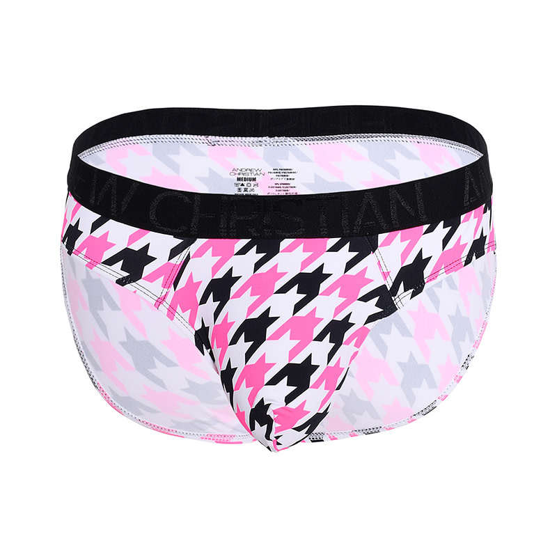 Andrew Christian Menswear Houndstooth Brief w/ ALMOST NAKED