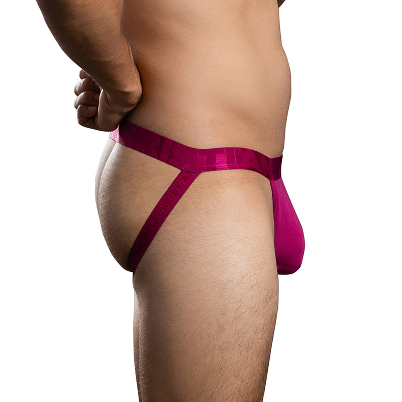 Andrew Christian Menswear ALMOST NAKED Bamboo Jock (Magenta)