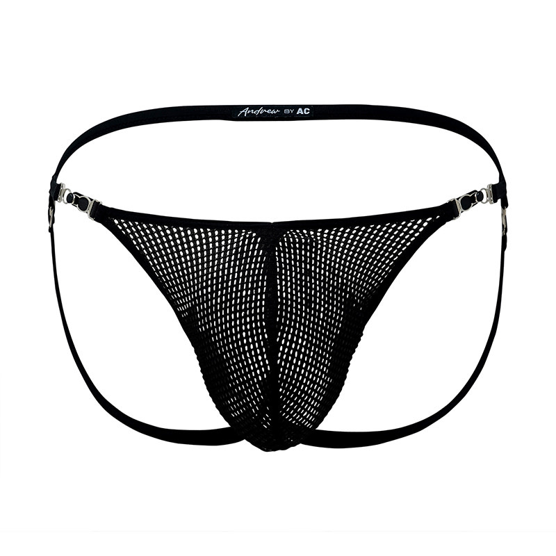 Andrew Christian Menswear SLUT Capsule Garter Mesh Jock w/ ALMOST NAKED