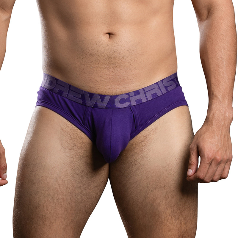 Andrew Christian Menswear Bulge C-Ring Brief (Purple)