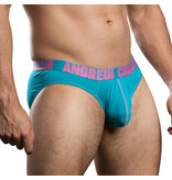Andrew Christian Menswear Happy Cotton Brief w/ ALMOST NAKED (Teal)