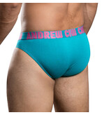 Andrew Christian Menswear Happy Cotton Brief w/ ALMOST NAKED (Teal)