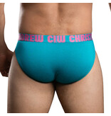 Andrew Christian Menswear Happy Cotton Brief w/ ALMOST NAKED (Teal)