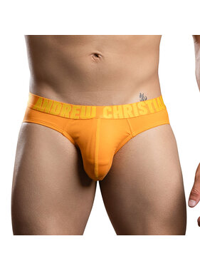 Andrew Christian Menswear Happy Cotton Brief w/ ALMOST NAKED (Tangerine)