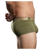 Andrew Christian Menswear Happy Cotton Boxer w/ ALMOST NAKED (Olive)