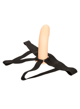 Cal Exotics PPA Hollow Silicone Strap-On with Jock Strap (Beige)