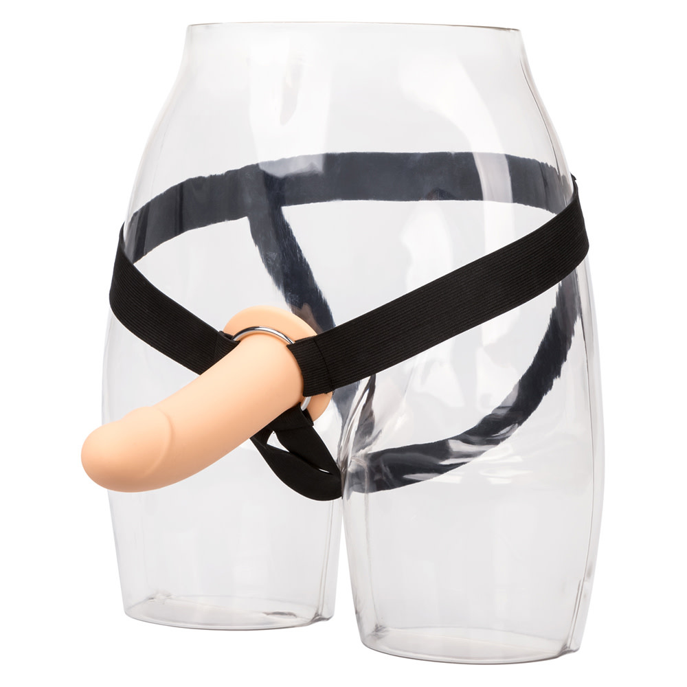 Cal Exotics PPA Hollow Silicone Strap-On with Jock Strap (Beige)