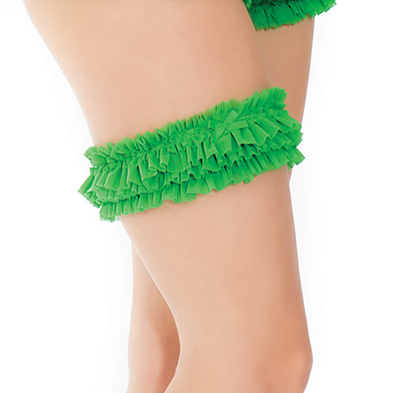 Coquette International Lingerie Going Green Leg Garter