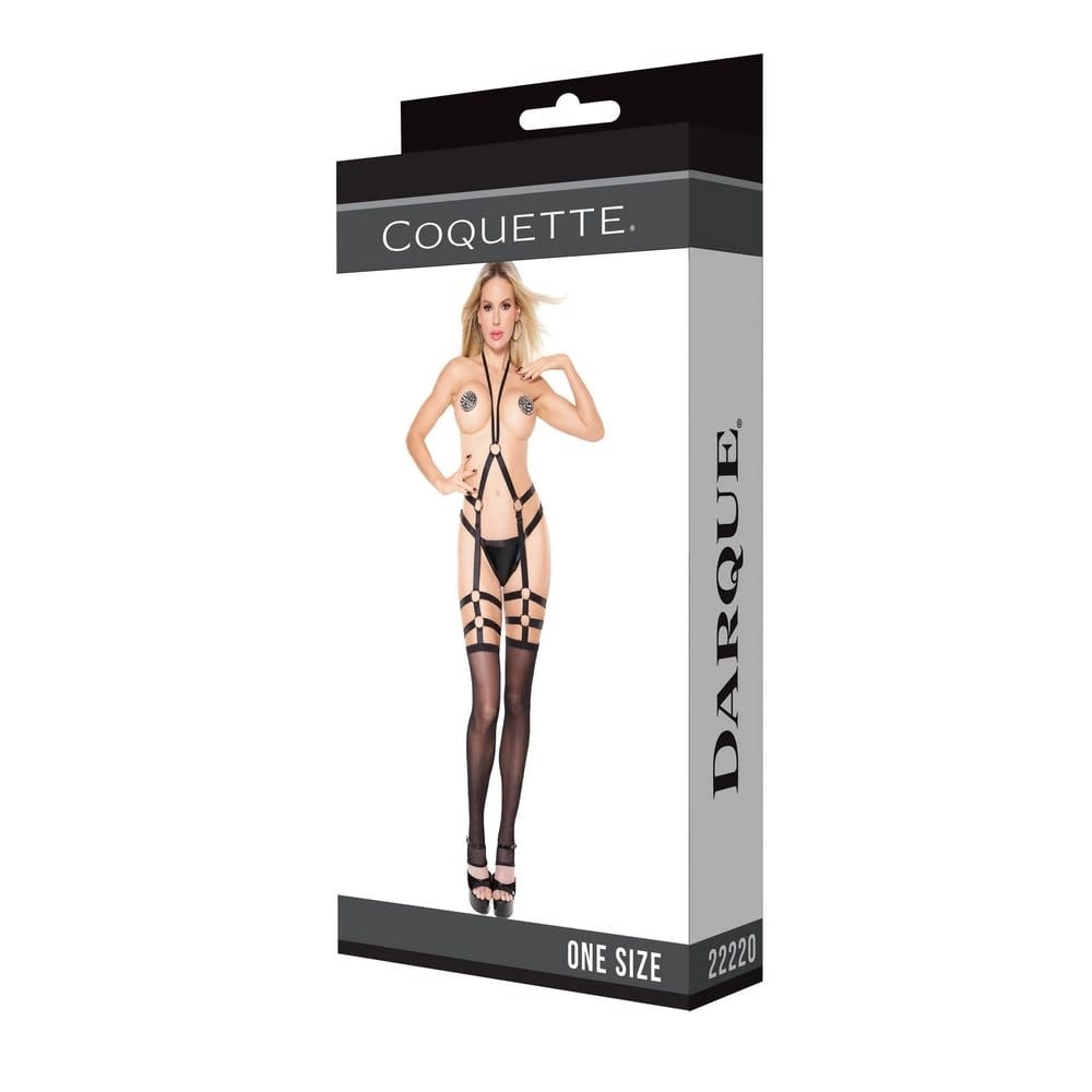 Coquette International Lingerie Let's Mesh Harness Leggings