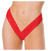 Coquette International Lingerie High Expectations High Cut Thong (Red)