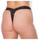 Coquette International Lingerie High Expectations High Cut Thong (Black)