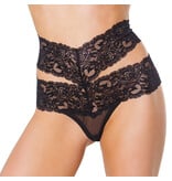 Coquette International Lingerie Worth The Wait High Waist Thong (Black)