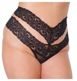 Coquette International Lingerie Worth The Wait High Waist Thong (Black)