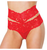 Coquette International Lingerie Worth The Wait High Waist Thong (Red)