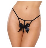Coquette International Lingerie Bowdacious G-String (Black)