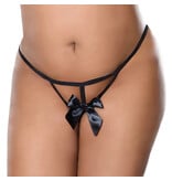 Coquette International Lingerie Bowdacious G-String (Black)