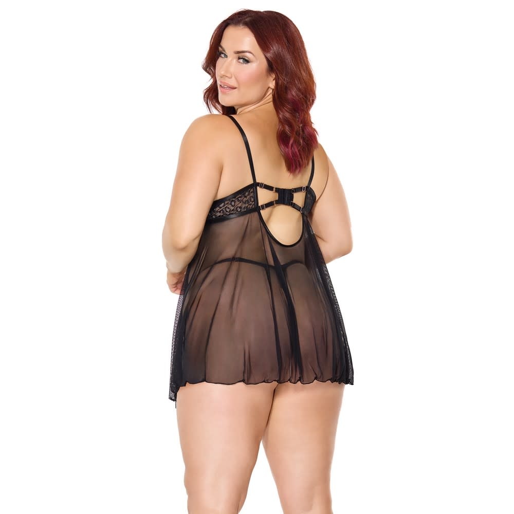 Coquette International Lingerie Feline Fatale Babydoll & G-String