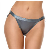 Coquette International Lingerie Gunmetal Glam Chain Panty