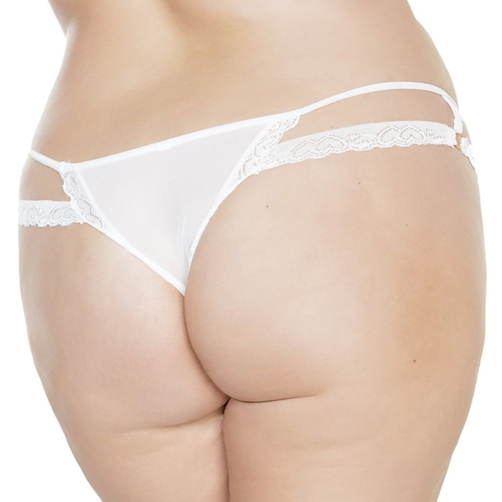 Coquette International Lingerie Little Love Thong (White)
