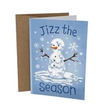 Sleazy Greetings Greeting Card: Jizz The Season