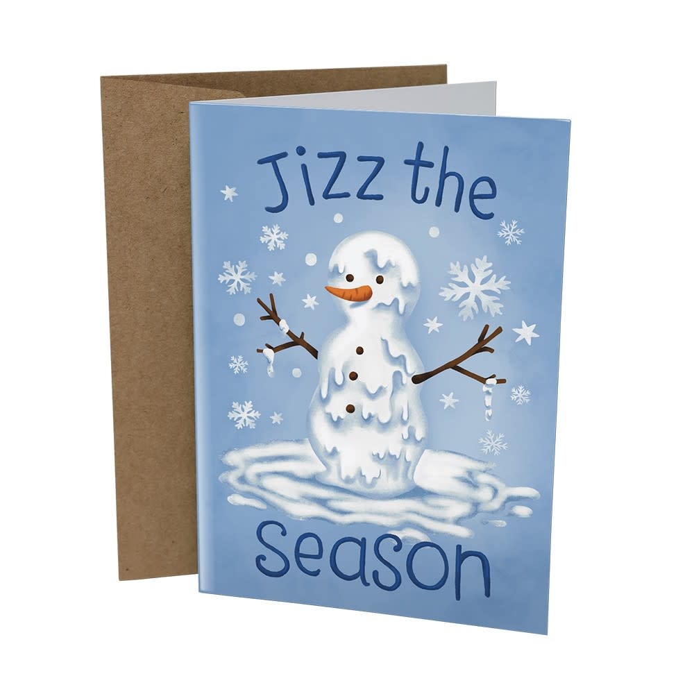 Sleazy Greetings Greeting Card: Jizz The Season