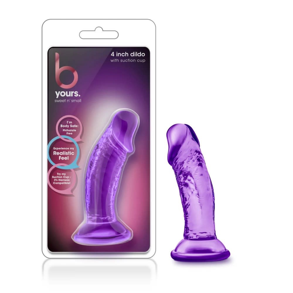 Blush Novelties B Yours Sweet n Small 4" Dildo (Purple)