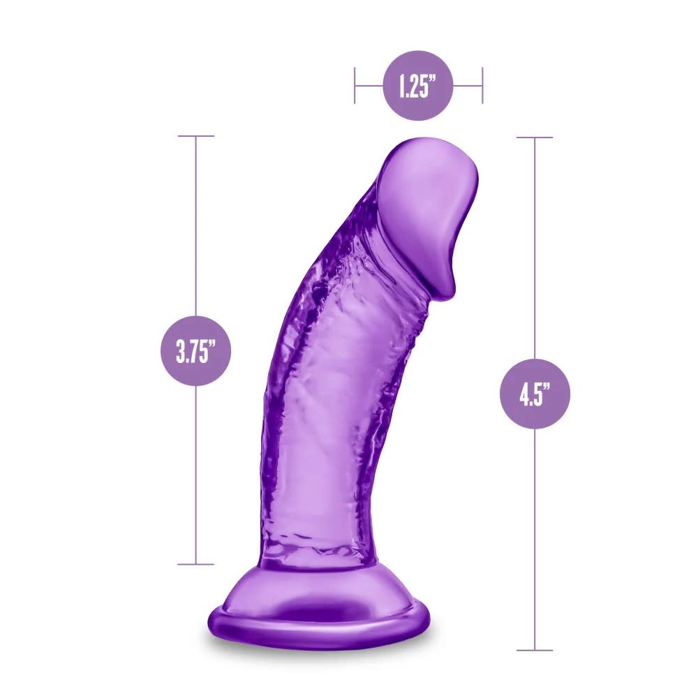 Blush Novelties B Yours Sweet n Small 4" Dildo (Purple)