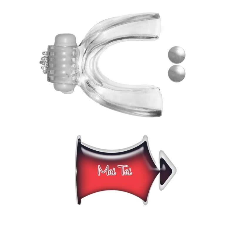 Hott Products Wet Dreams Tongue Star Pleasure Tongue Vibe (Clear)