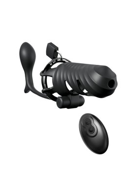 Pipedream Products Fantasy C-Ringz Vibrating Cock Blocker w/Ass-Gasm Plug