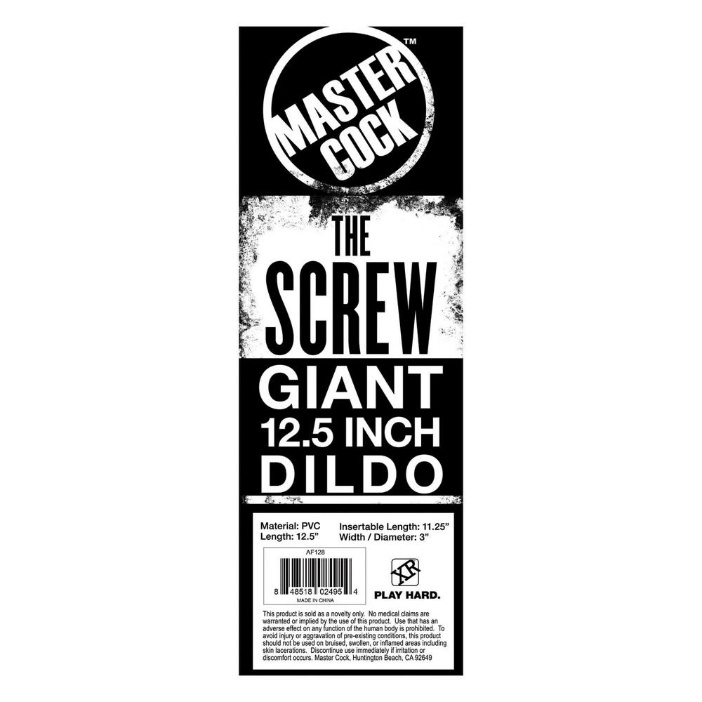 XR Brands Master Cock The Screw Giant 12.5" Dildo