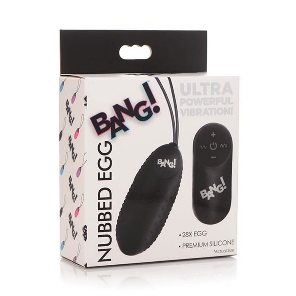 XR Brands Bang! 28X Nubbed Silicone Egg w/Remote Control