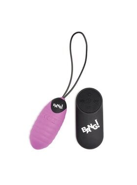 XR Brands Bang! 28X Ribbed Silicone Egg w/ Remote Control