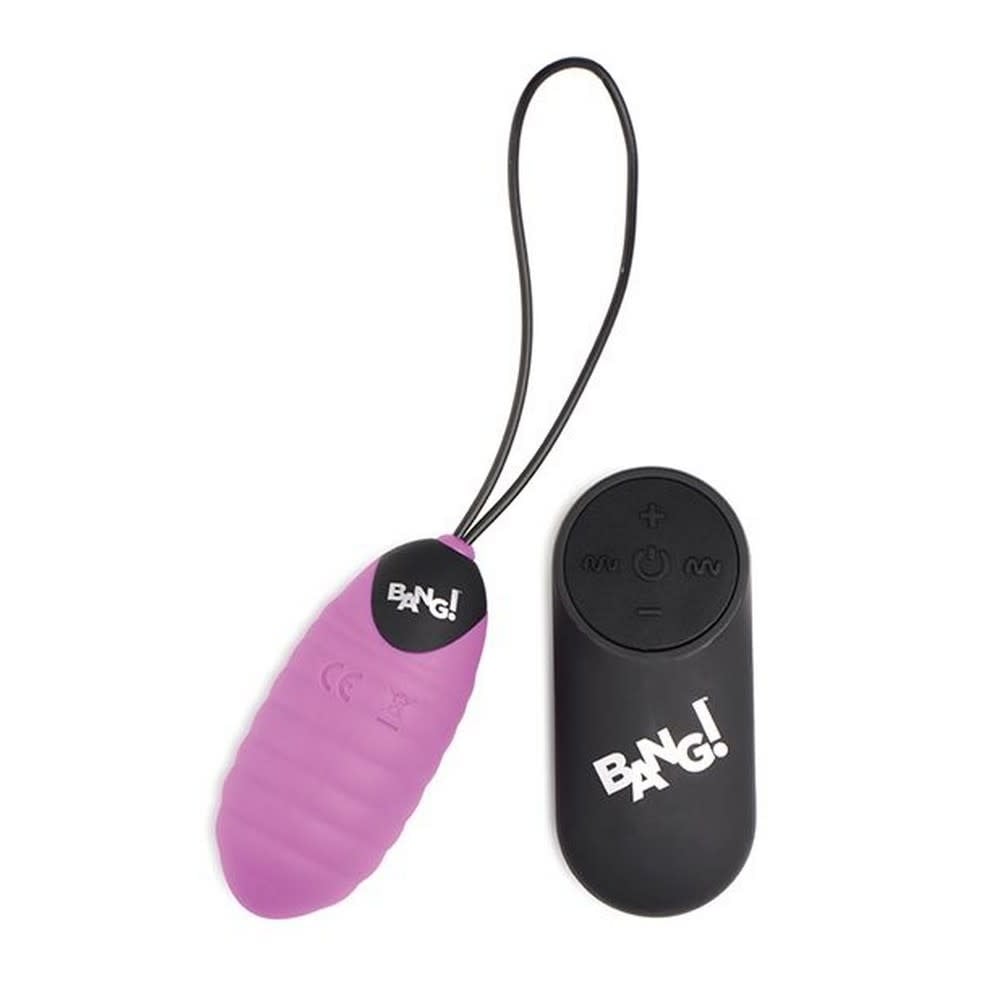 XR Brands Bang! 28X Ribbed Silicone Egg w/ Remote Control