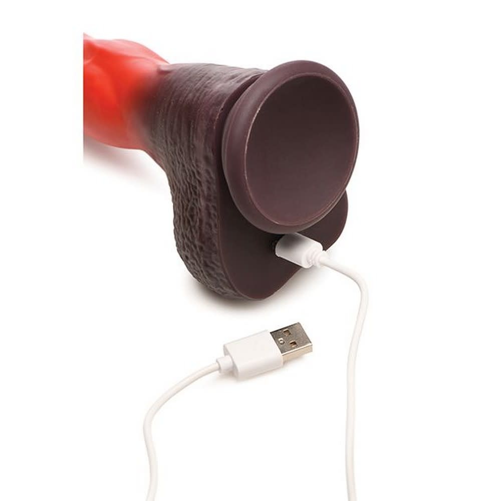 XR Brands Creature Cocks: Ramming Hound Thrusting & Vibrating Silicone Dildo w/Remote Control