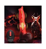XR Brands Creature Cocks: Ramming Hound Thrusting & Vibrating Silicone Dildo w/Remote Control