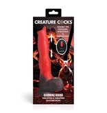 XR Brands Creature Cocks: Ramming Hound Thrusting & Vibrating Silicone Dildo w/Remote Control