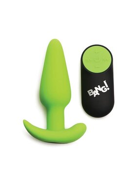 XR Brands Bang! Glow in the Dark 21X Remote Controlled Butt Plug