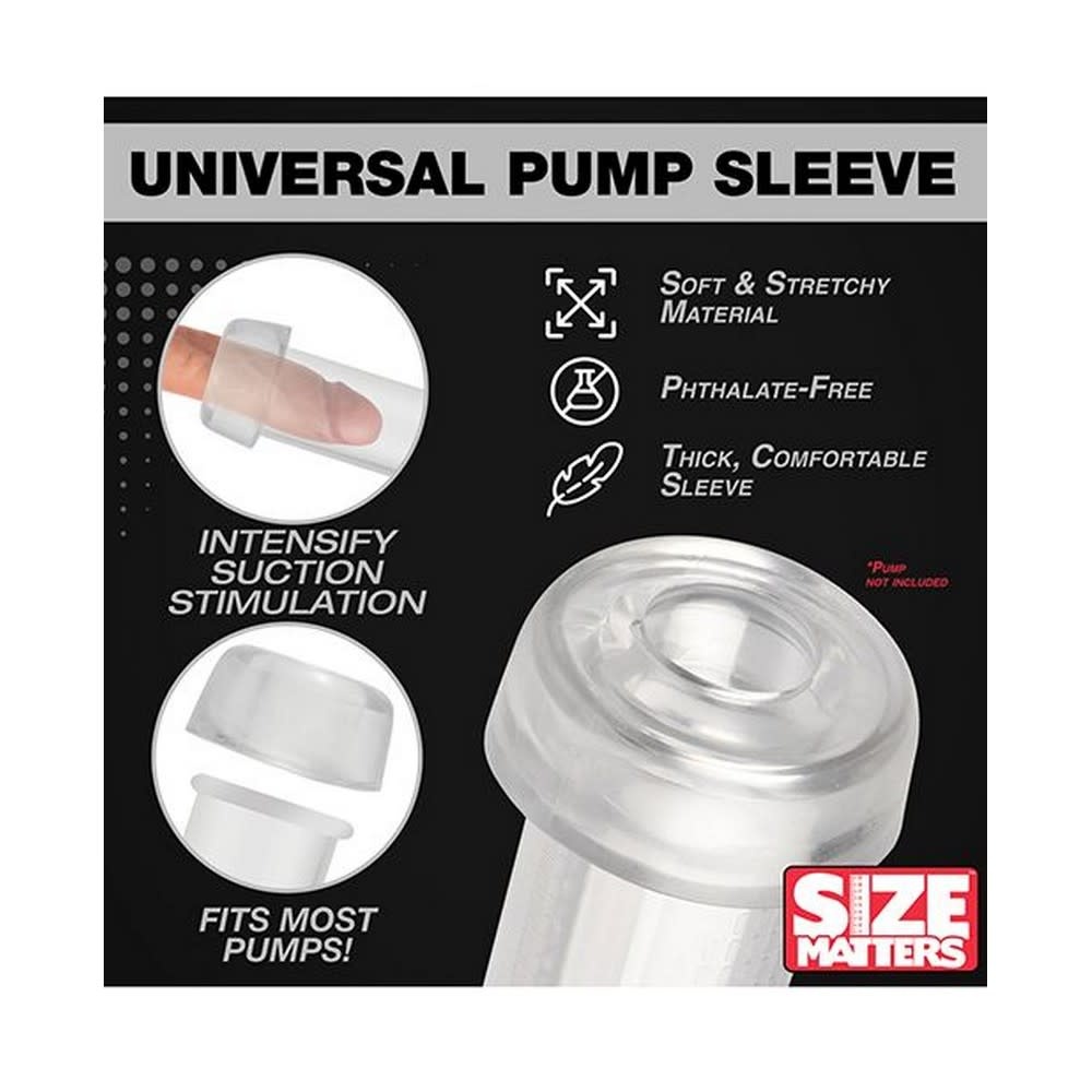 XR Brands Size Matters Universal Pump Sleeve