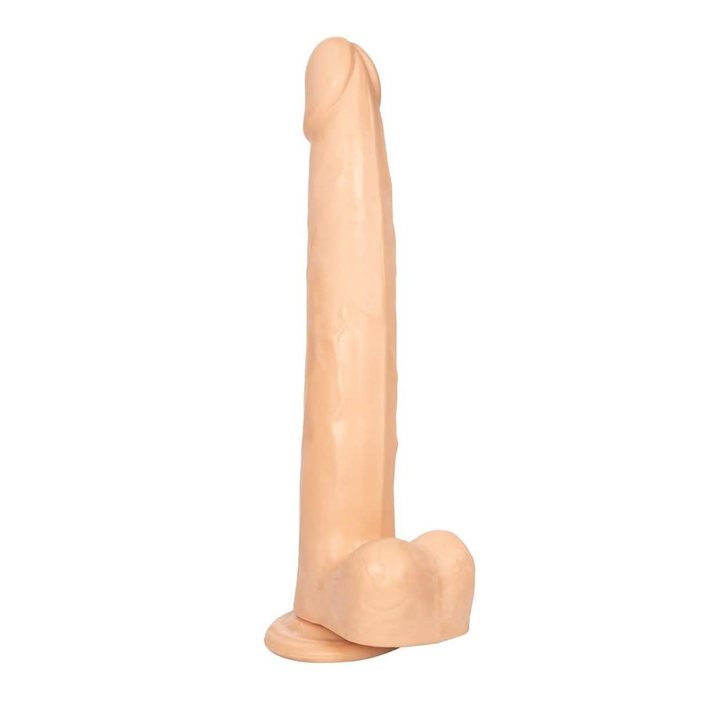 Cal Exotics Size Queen 12" Jelly Dildo (Ivory)