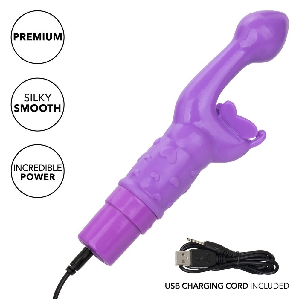 Cal Exotics Rechargeable Butterfly Kiss Vibe (Purple)