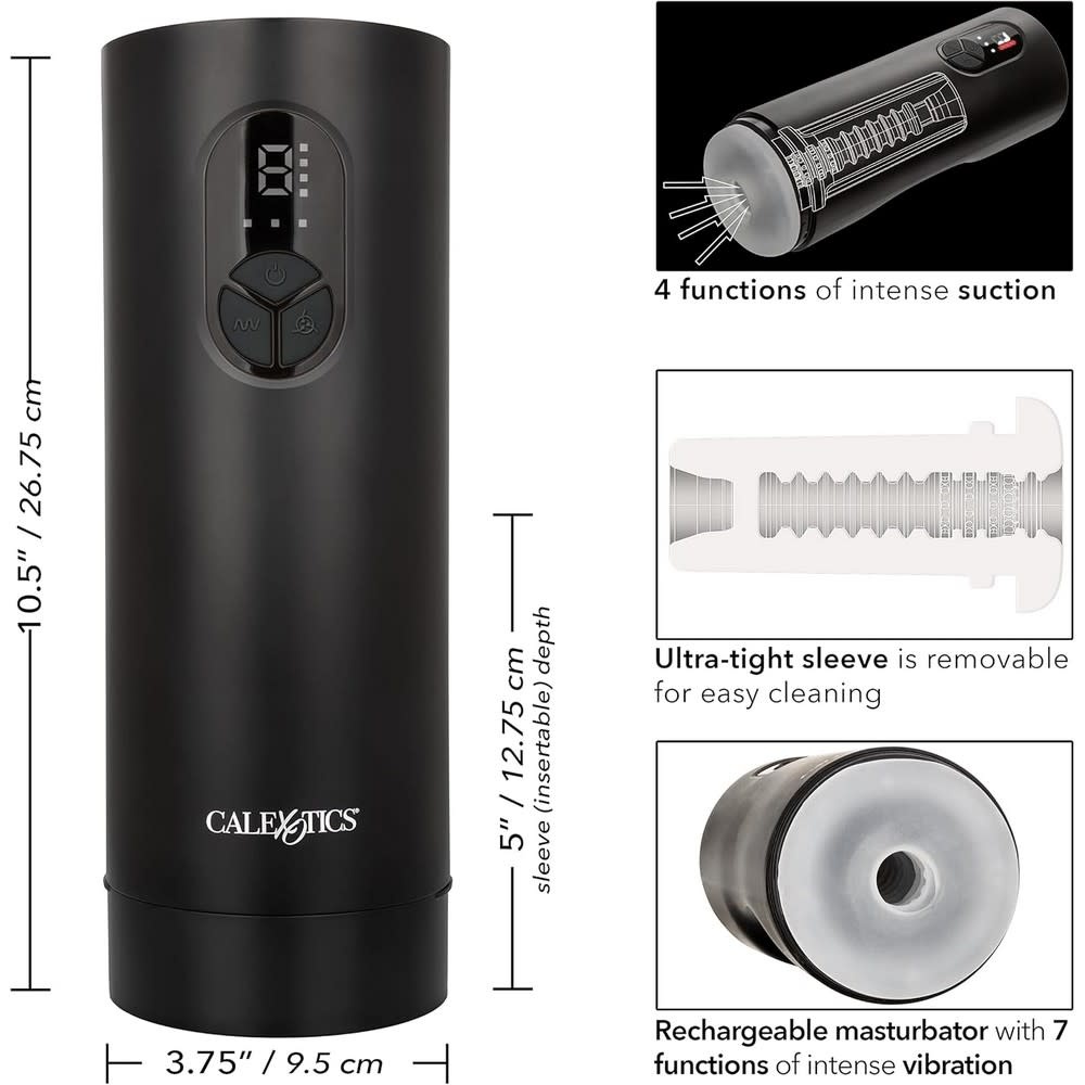 Cal Exotics Bionic Sucking and Vibrating Masturbator