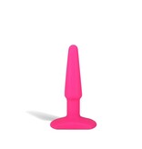 Hustler Toys All About Anal Seamless Silicone 4" Butt Plug (Pink)