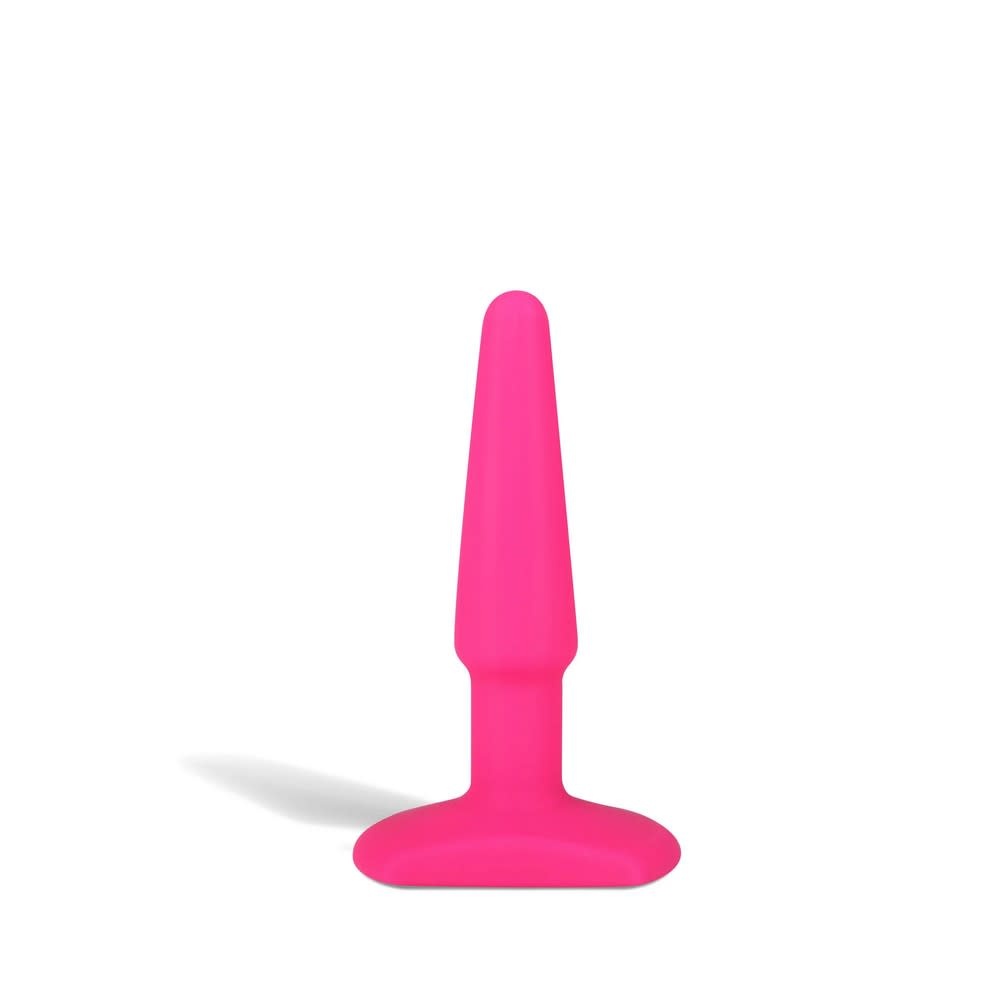Hustler Toys All About Anal Seamless Silicone 4" Butt Plug (Pink)