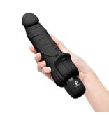 Electric Novelties PowerCock 7" Vibe with Clitoral Stimulator (Black)