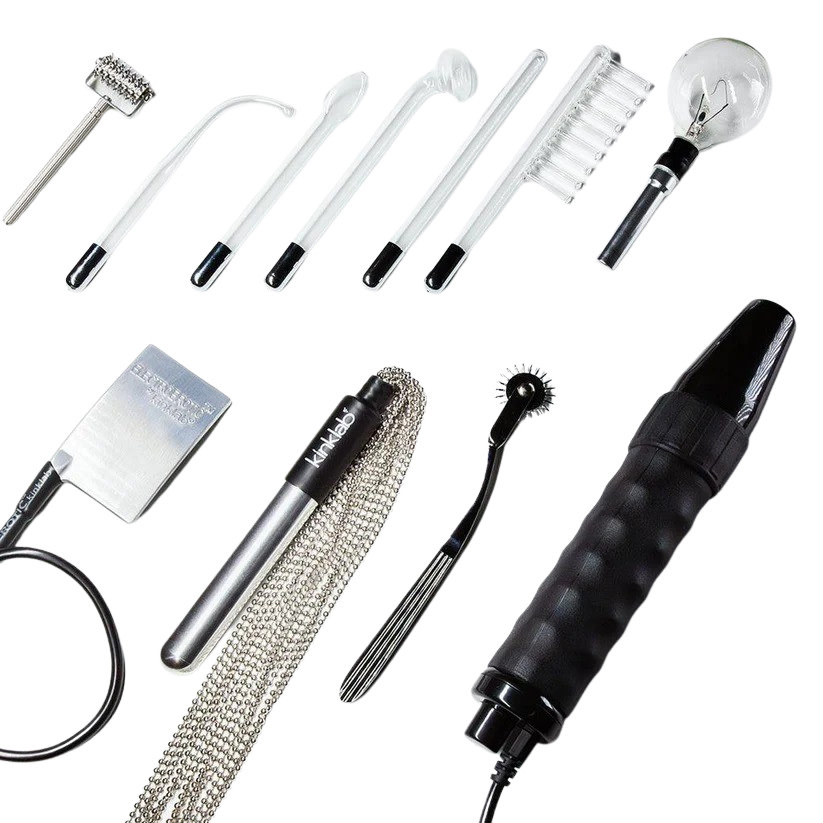 Stockroom KinkLab Agent Noir Neon Electro Wand Kit