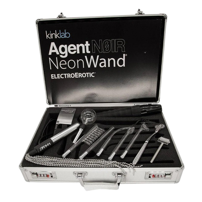 Stockroom KinkLab Agent Noir Neon Electro Wand Kit