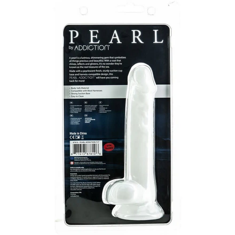 BMS Enterprises Addiction Pearl 7.5" Dildo with Balls