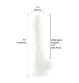 BMS Enterprises Addiction Pearl 7.5" Dildo with Balls
